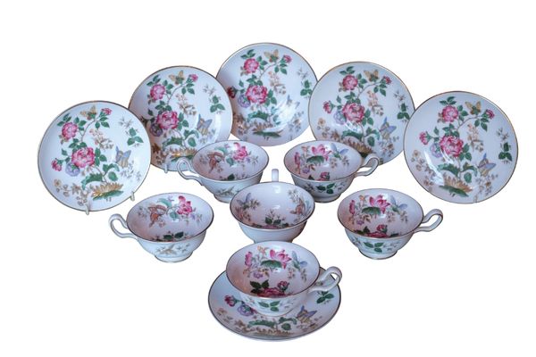 A WEDGWOOD FLORAL PRINTED AFTERNOON TEA SERVICE
