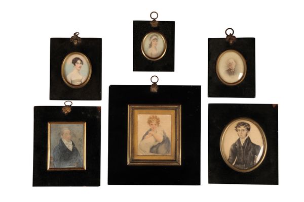 A SMALL GROUP OF PORTRAIT MINIATURES