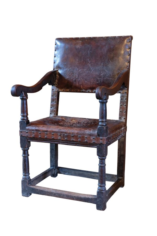 A CHARLES II CHAIR,