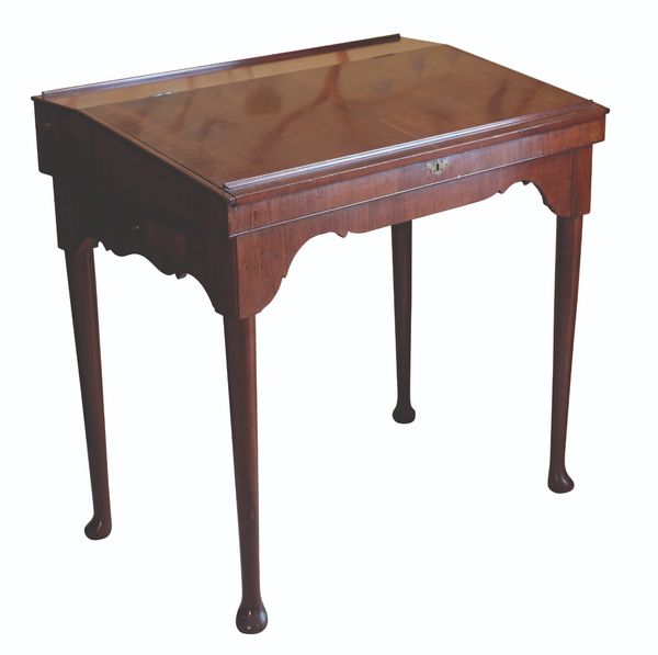 A GEORGE II MAHOGANY CLERK'S DESK