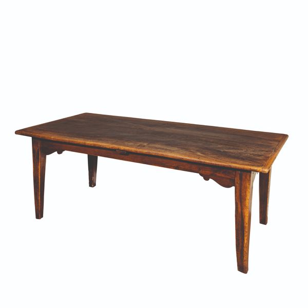 A FRUITWOOD FARMHOUSE TABLE,