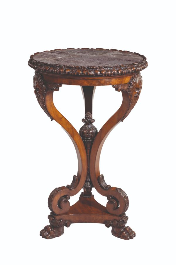 A GEORGE IV MAHOGANY TABLE