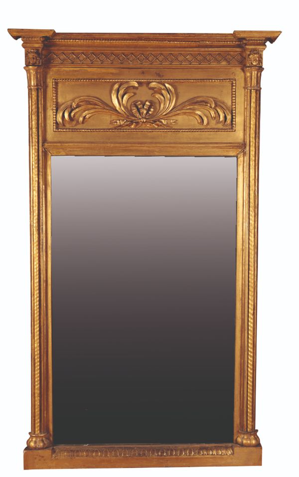 A  LARGE REGENCY GILTWOOD PIER MIRROR