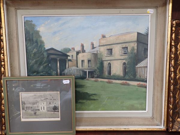 PITT PLACE, EPSOM,OIL ON CANVAS, 'FB 1959'