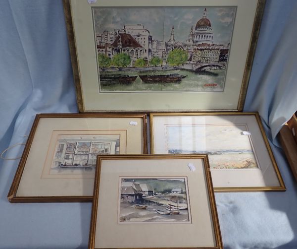 PETER TOMS: A WATERCOLOUR 'CORNISH SKETCH'