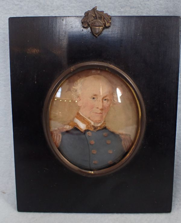 PORTRAIT MINIATURE OF A NAVAL OFFICER