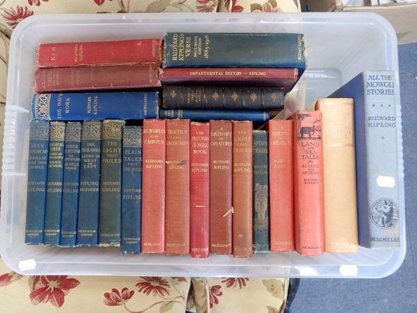 A COLLECTION OR RUDYARD KIPLING BOOKS