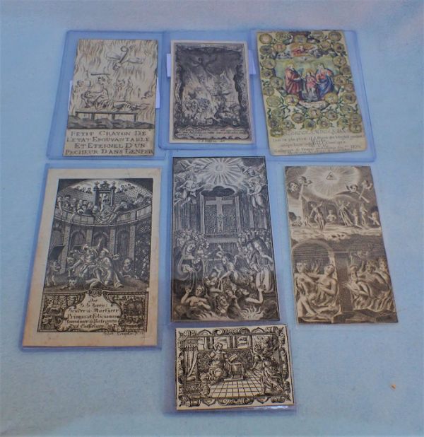 A COLLECTION OF  HOLY PICTURES OR DEVOTIONAL CARDS