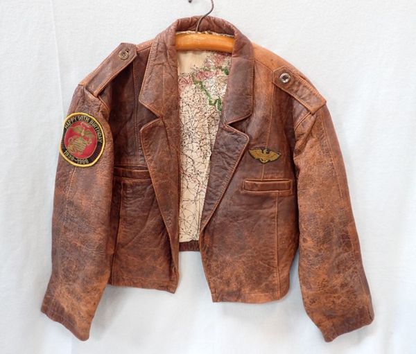 A LEATHER FLYING STYLE JACKET