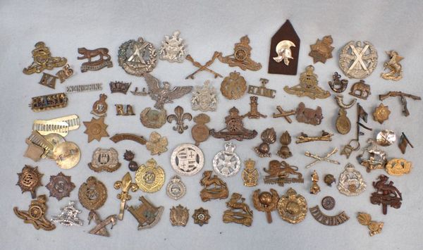 A VARIED COLLECTION OF MILITARY CAP BADGES