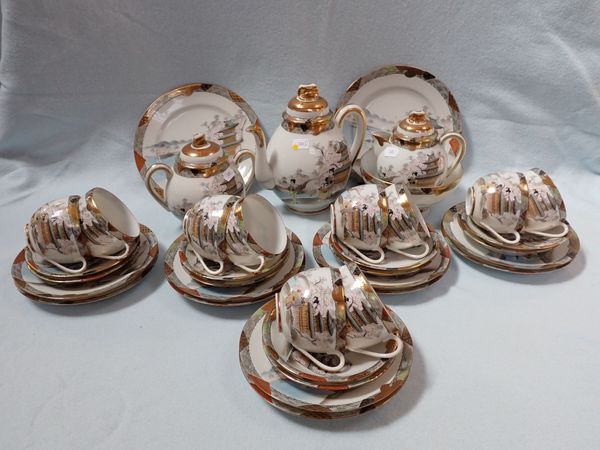 A JAPANESE 'EGGSHELL' TEASET