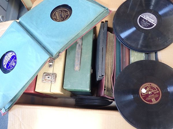 A COLLECTION OF 78 RPM GRAMOPHONE RECORDS