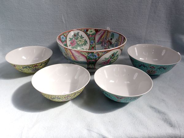 A COLLECTION OF CONTEMPORARY CHINESE BOWLS (5)