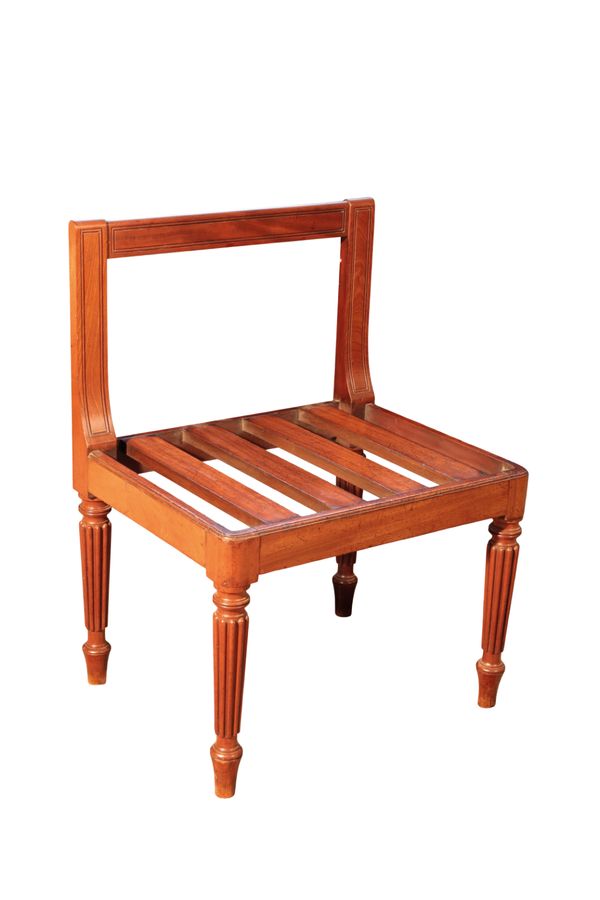 A REGENCY MAHOGANY LUGGAGE STAND, ATTRIBUTABLE TO GILLOWS,