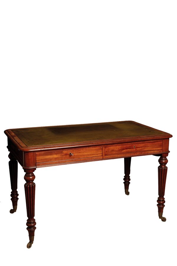 A WILLIAM IV MAHOGANY WRITING TABLE, ATTRIBUTABLE TO GILLOWS,