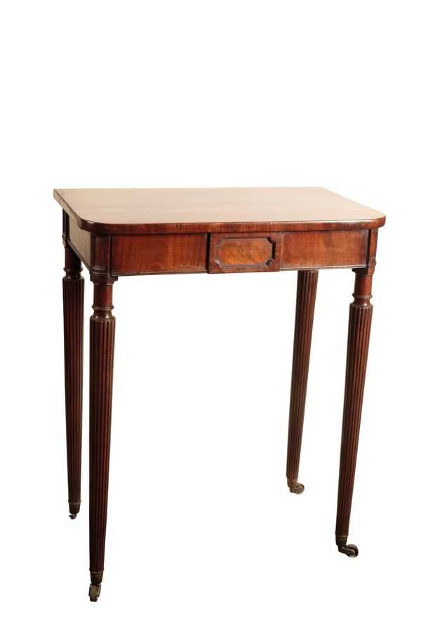 A REGENCY MAHOGANY CHAMBER TABLE, IN THE MANNER OF GILLOWS,