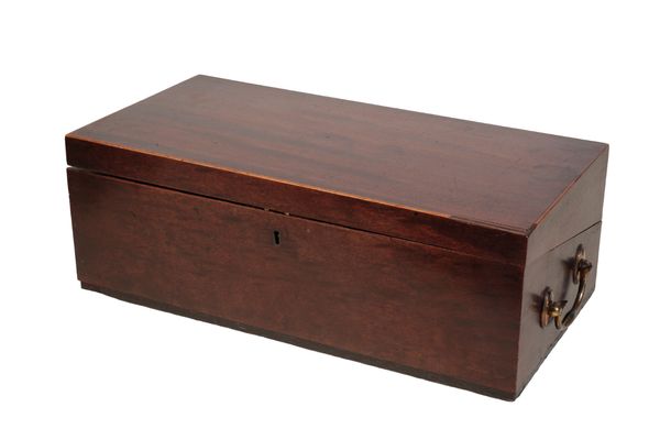 A GEORGE III MAHOGANY WRITING BOX, BY GILLOWS,