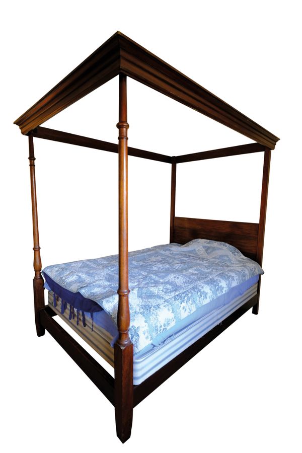 A MAHOGANY FOUR POST BED, BY HEAL & CO.,