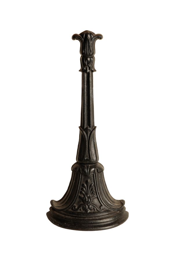 A GEORGE IV OR WILLIAM IV CAST IRON DOOR PORTER,