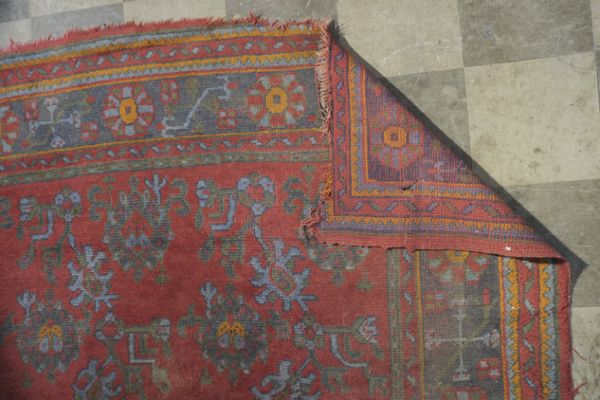 A SMALL TURKEY CARPET,