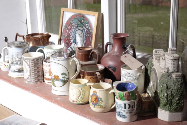 A PAINTED CERAMIC MODEL OF THE PORTLAND VASE,