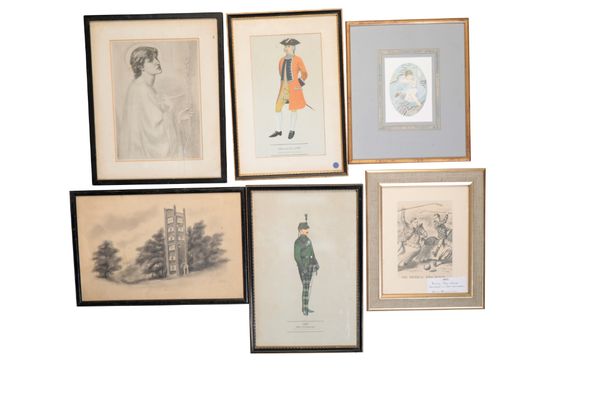 A QUANTITY OF ASSORTED FRAMES, PRINTS AND MIRRORS,