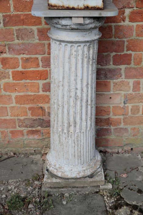 A VICTORIAN STONEWARE PEDESTAL,