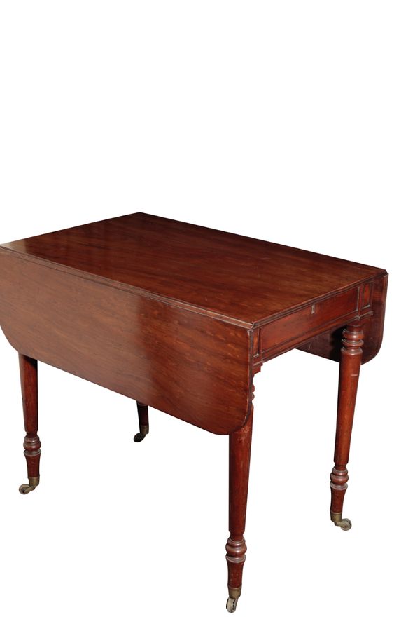 A GEORGE IV MAHOGANY PEMBROKE TABLE, ATTRIBUTED TO GILLOWS,