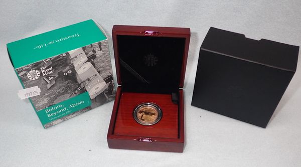 THE ROYAL MINT: 'THE FIRST WORLD WAR AVIATION' 2017 UK £2 GOLD PROOF COIN