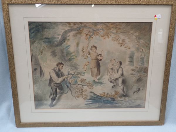 AN EARLY 19TH CENTURY WATERCOLOUR