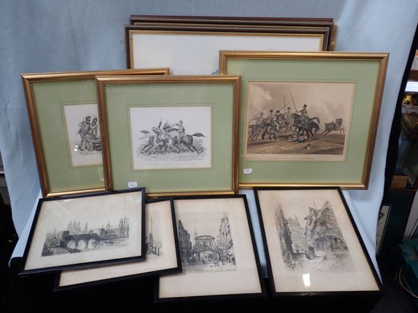 AN EARLY 19TH CENTURY PRINT 'BATTLE OF WATERLOO'