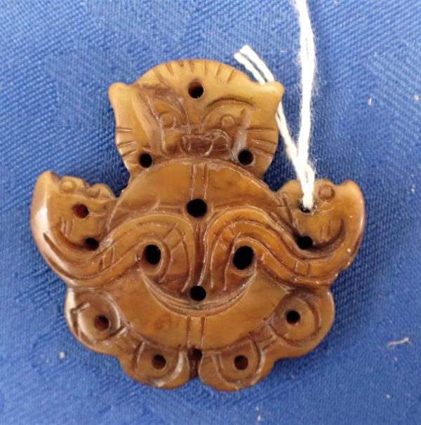 A CHINESE SOAP STONE PENADANT