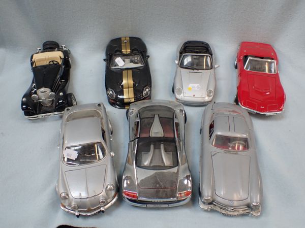 A COLLECTION OF BURAGO MODEL CARS