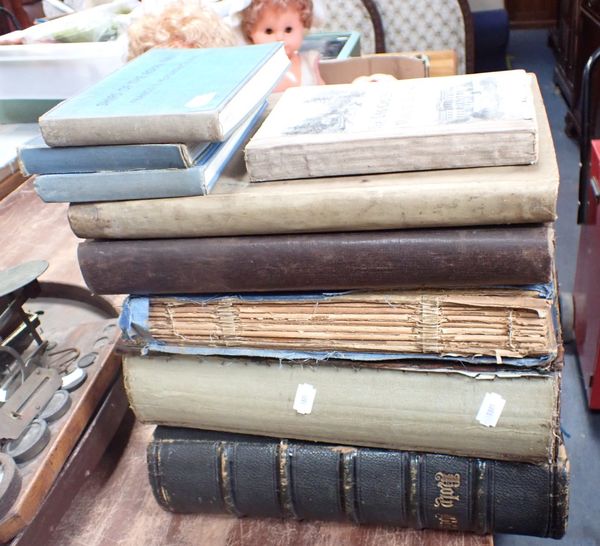 TWO VICTORIANBIBLES, SCRAP BOOKS