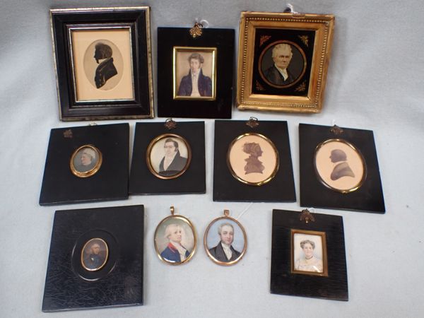 A COLLECTION OF PORTRAIT  MINIATURES