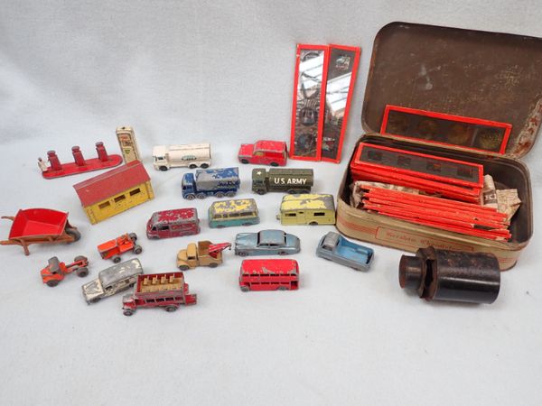 A SMALL COLLECTION OF LESNEY DIECAST VEHICLES