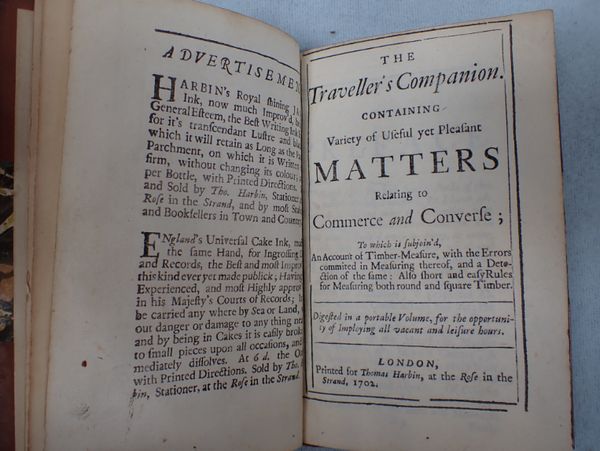 'THE TRAVELLER'S COMPANION', PRINTED FOR THOMAS HARBIN