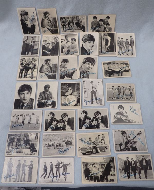 BEATLES INTEREST; A COLLECTION OF VINTAGE  'A&B C' CHEWING GUM CARDS (32)