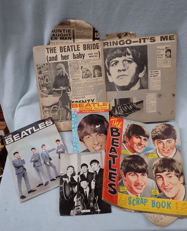 BEATLES INTEREST: TWO VINTAGE 'BEATLES' SCRAP BOOKS