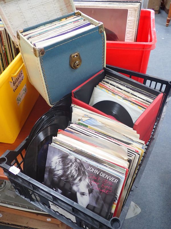 A COLLECTION OF 45 RPM RECORDS