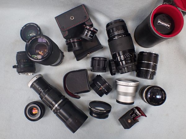 A COLLECTION OF CAMERA LENSES