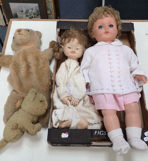 TWO VINTAGE DOLLS