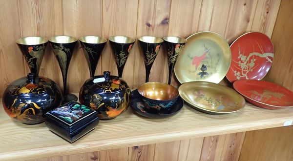 A COLLECTION OF CHINESE LACQUER WARE
