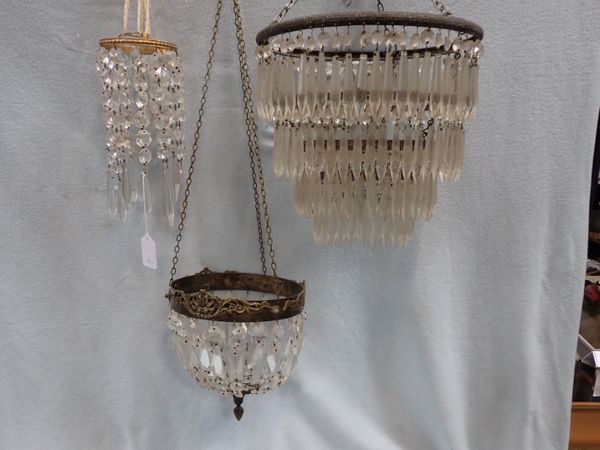 A FOUR-TIER  CHANDELIER