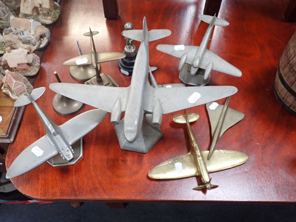 A COLLECTION OF ALUMINIUM MODEL PLANES