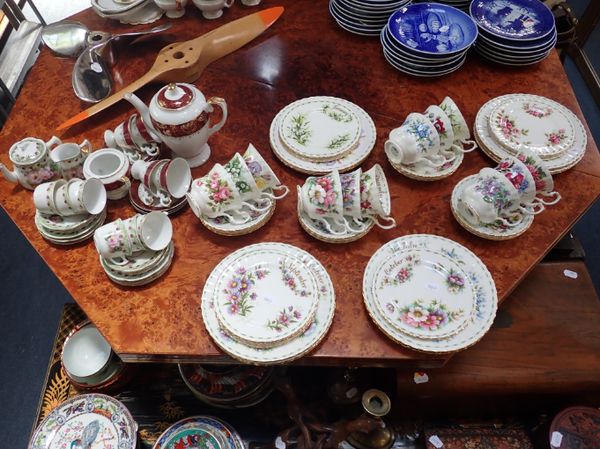 A ROYAL ALBERT TEA SET MONTHS OF THE YEAR