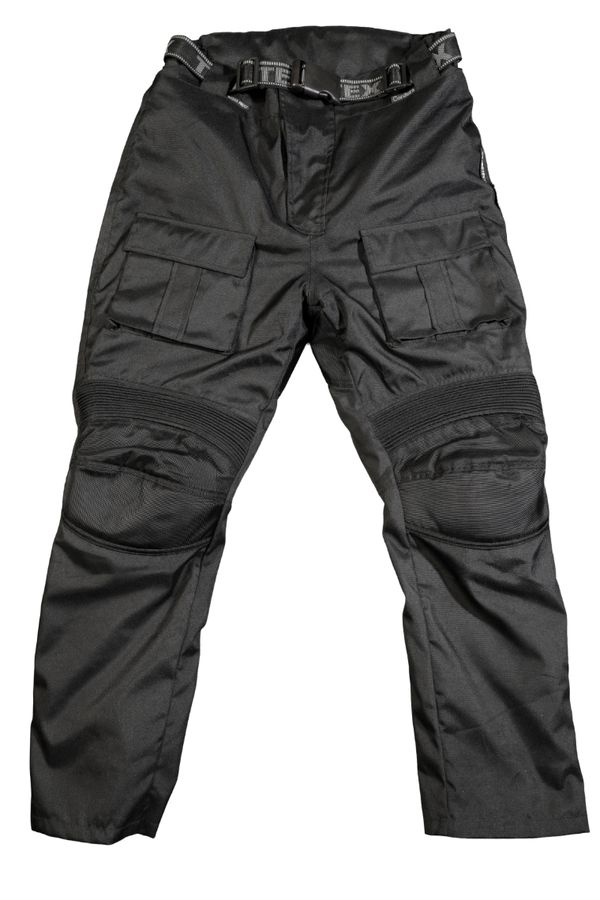 A PAIR OF TEXSPEED GORETEX MOTORCYCLE OVER-JEANS