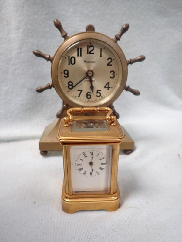 A MINIATURE FRENCH CARRIAGE CLOCK