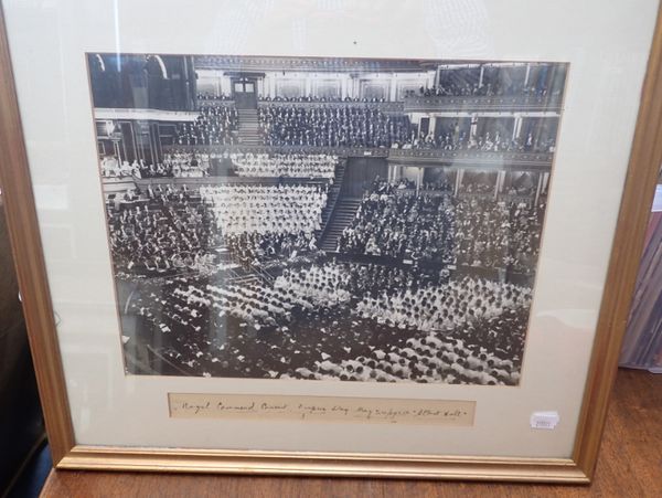 A BLACK AND WHITE PHOTOGRAPH OF, 'THE ROYAL COMMAND CONCERT 1938'