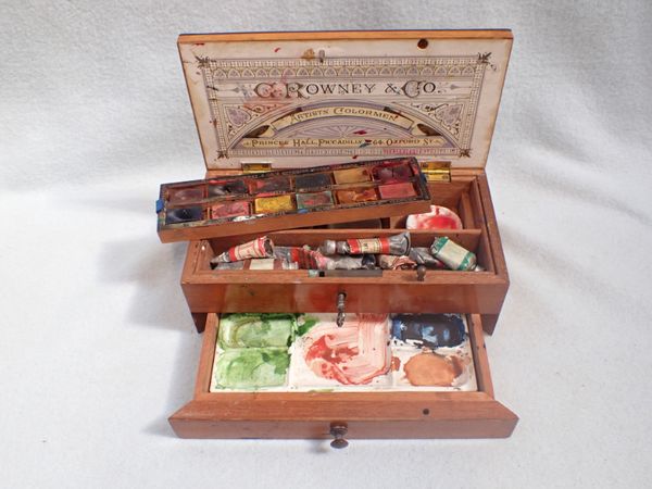 A VICTORIAN ARTIST'S PAINTBOX